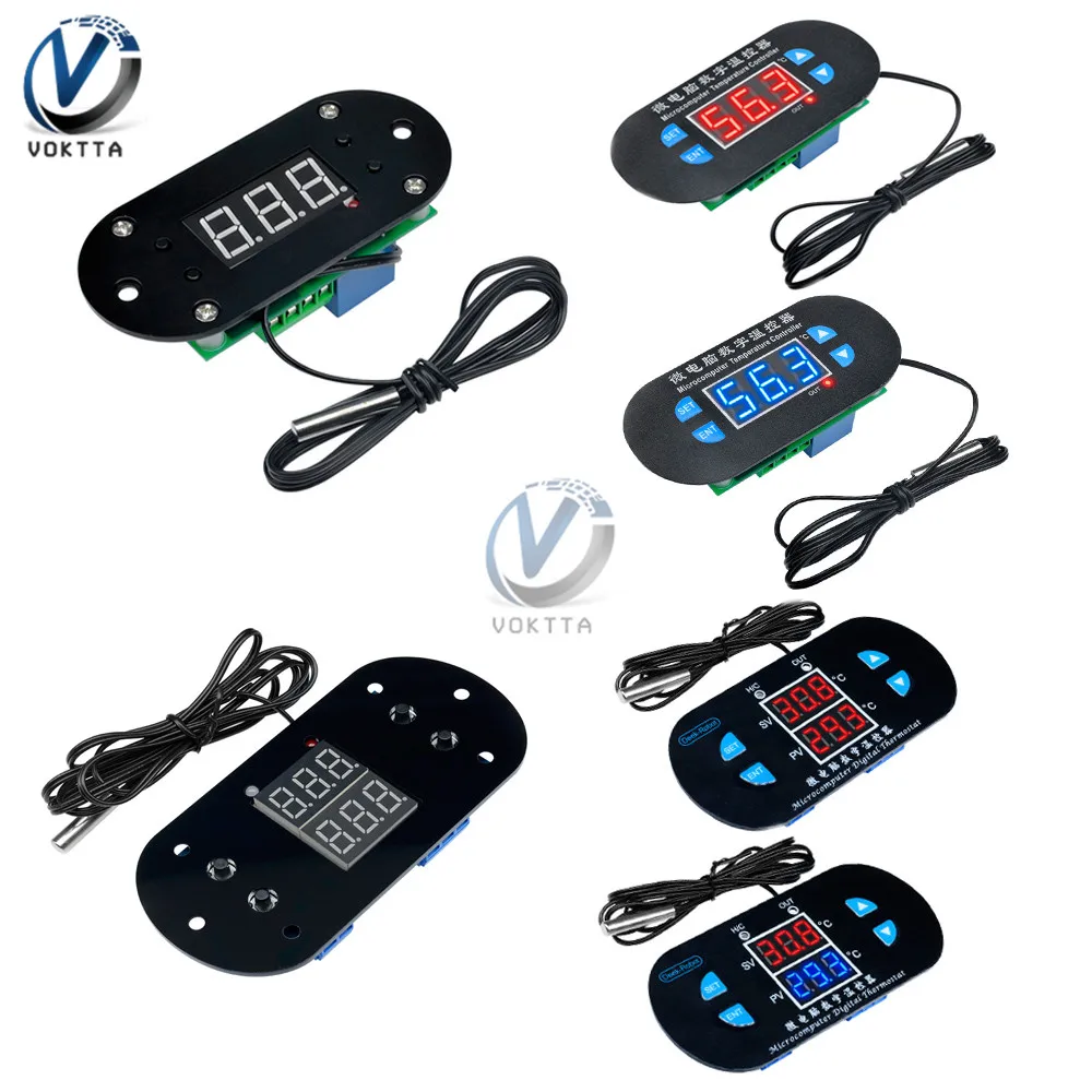 Microcomputer Digital Thermostat Temperature Controller DK-W1308 W1308 LED Display NTC Thermistor Sensor Probe AC 110/220V DC12V
Microcomputer Digital Thermostat Temperature Controller DK-W1308 W1308 LED Display NTC Thermistor Sensor Probe AC 110/220V DC12V