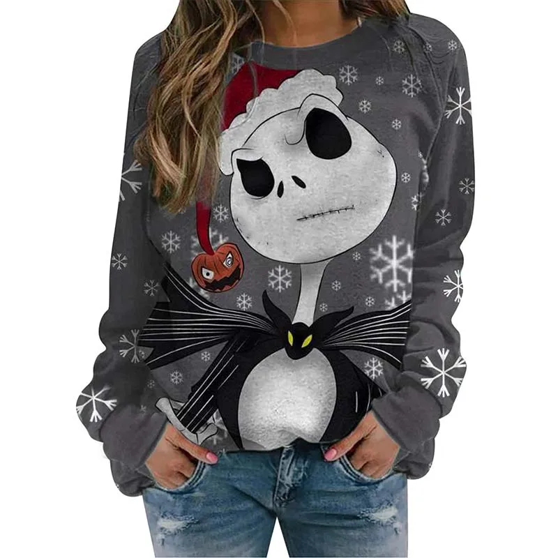 Fashion Funny Snowflake Christmas Print Sweatshirt Women Harajuku Long Sleeve O Neck Casual Plus Size Pullover Tops Feminino
Fashion Funny Snowflake Christmas Print Sweatshirt Women Harajuku Long Sleeve O Neck Casual Plus Size Pullover Tops Feminino