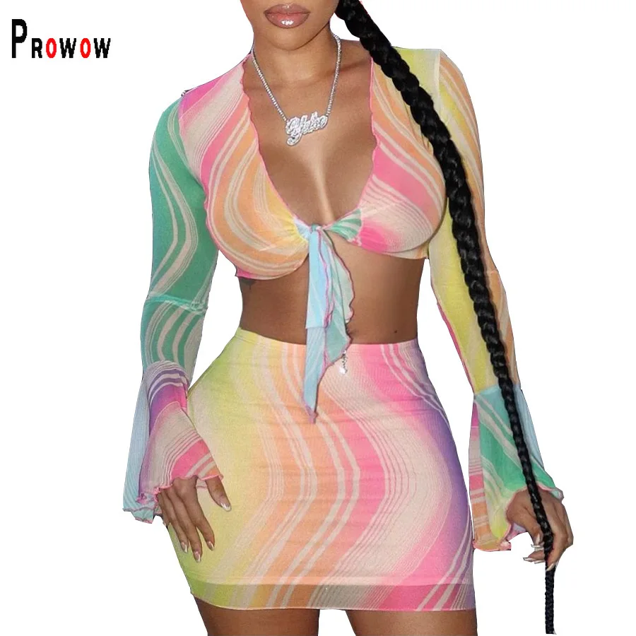 Женский комплект одежды из двух предметов Prowow, летний сетчатый костюм с V-образным вырезом, корсет, топ и юбка, уличная одежда, 2021
Женский комплект одежды из двух предметов Prowow, летний сетчатый костюм с V-образным вырезом, корсет, топ и юбка, уличная одежда, 2021