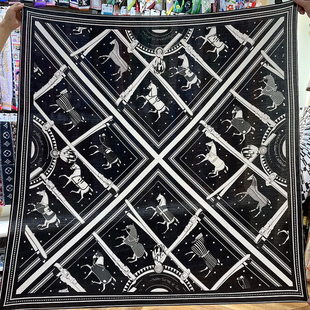 Luxury Large Silk Cashmere Scarf 140cm Designer Cashmere Scarf Hand Rolled Scarf Horse Print Silk Cashmere Scarf Shawl
Luxury Large Silk Cashmere Scarf 140cm Designer Cashmere Scarf Hand Rolled Scarf Horse Print Silk Cashmere Scarf Shawl