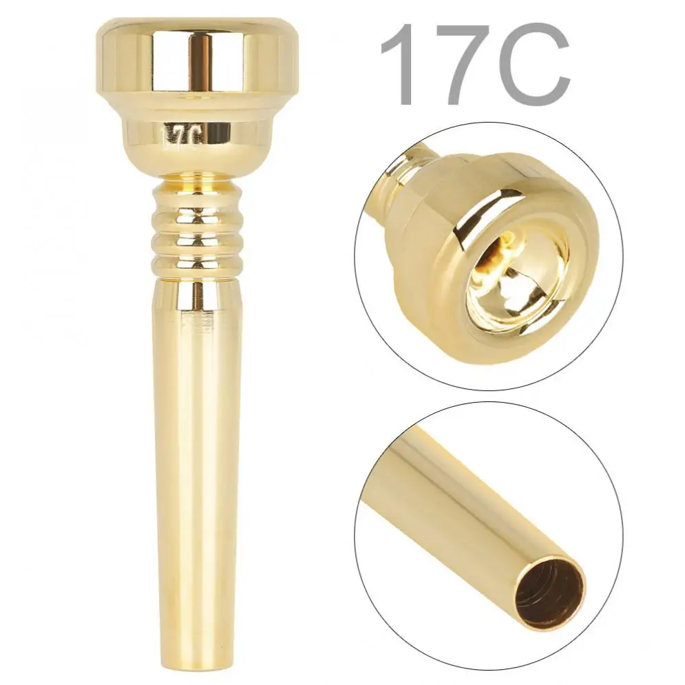 Professional 17C Trumpet Mouthpiece Brass Gold Plated Trumpet Mouthpiece with Rich Tone
Professional 17C Trumpet Mouthpiece Brass Gold Plated Trumpet Mouthpiece with Rich Tone