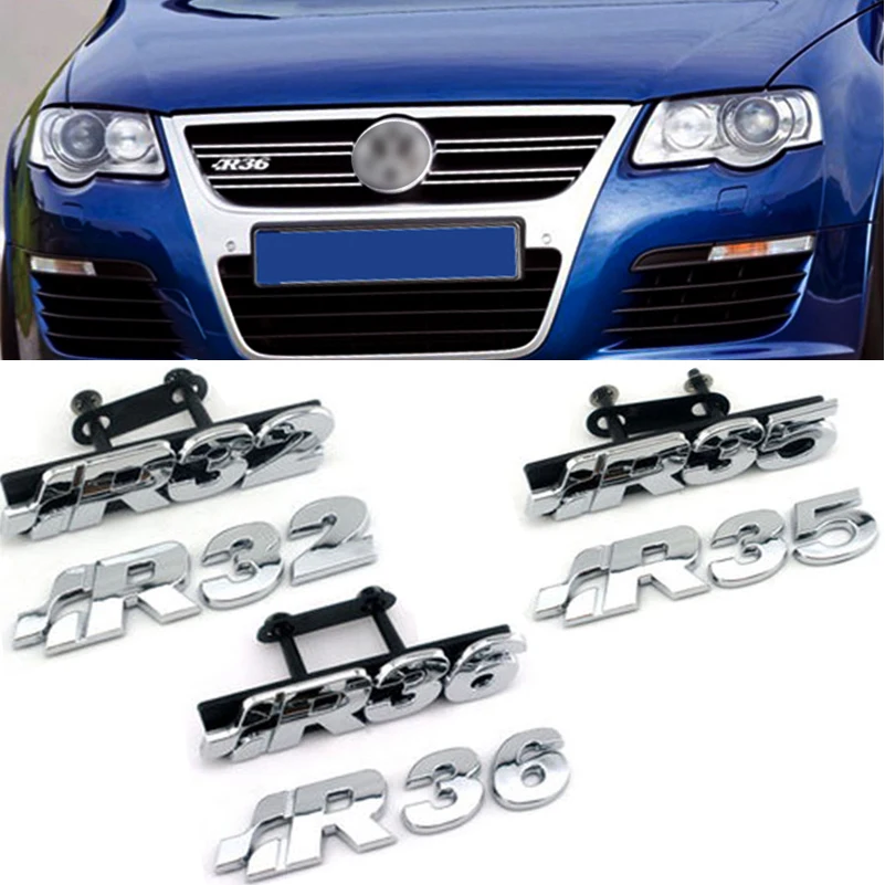 Chrome Emblem For Volkswagen R32 R35 R36 TDI R 3.2L 3.6L V6 Front Grille Car Body Boot Sticker Decal Silver Auto Modification
Chrome Emblem For Volkswagen R32 R35 R36 TDI R 3.2L 3.6L V6 Front Grille Car Body Boot Sticker Decal Silver Auto Modification