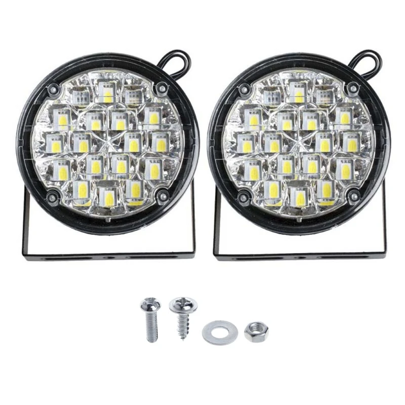 2x12V 18 светодиодный DRL круглые противотуманные фары дневные фары лампы для дневных ходовых огней светильник яркий белый
2x12V 18 светодиодный DRL круглые противотуманные фары дневные фары лампы для дневных ходовых огней светильник яркий белый