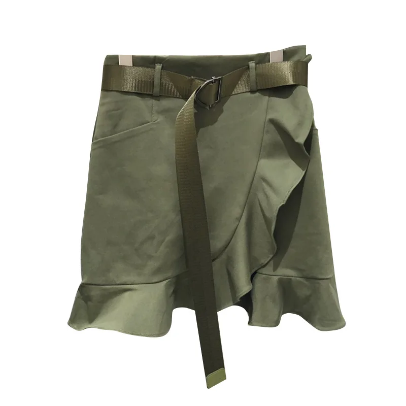 2020 Women Fashion Solid Color Pleated Ruffles Skirts Asymmetrical Faldas Mujer Ladies High Waist with Belt Skirts Jupe
2020 Women Fashion Solid Color Pleated Ruffles Skirts Asymmetrical Faldas Mujer Ladies High Waist with Belt Skirts Jupe