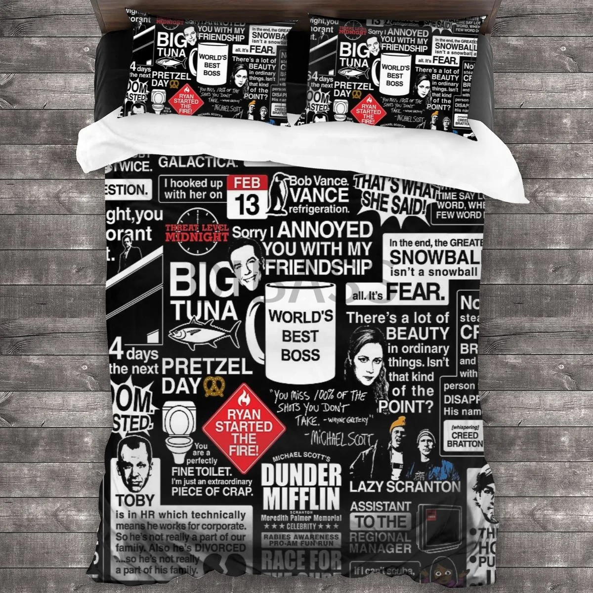 Wise Words From The Office - The Office Quotes Comforter Set with 2 Pillowcases,Soft Microfiber Bedding Set Duvet Cover
Wise Words From The Office - The Office Quotes Comforter Set with 2 Pillowcases,Soft Microfiber Bedding Set Duvet Cover