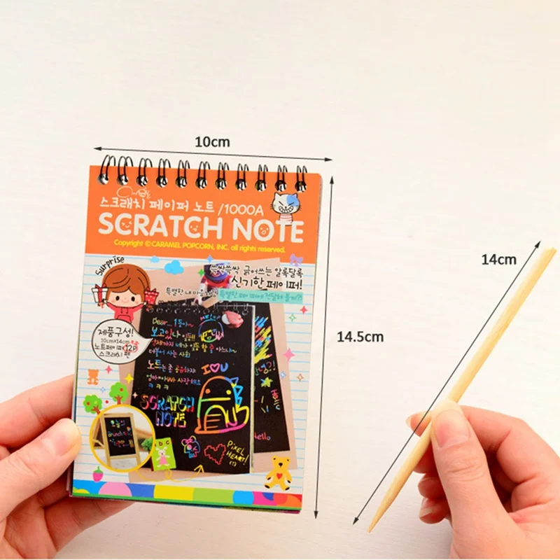 Creative scratch drawing paper children's colorful scratch drawing book DIY color graffiti notebook children toys
Creative scratch drawing paper children's colorful scratch drawing book DIY color graffiti notebook children toys