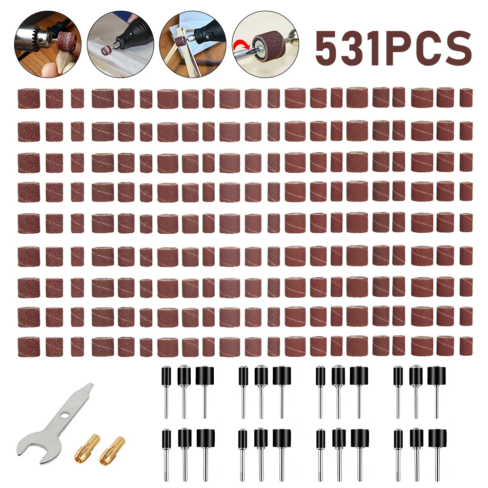 531 Pcs Lot Sanding Bands Sleeves Electric Polishing Sandpaper Circle Sand Nail Art Drill File Salon Tools Dremel Accessories
531 Pcs Lot Sanding Bands Sleeves Electric Polishing Sandpaper Circle Sand Nail Art Drill File Salon Tools Dremel Accessories