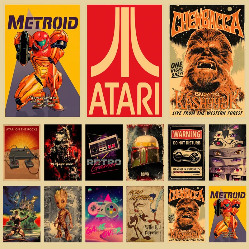 ATARI Gamer Vintage Wall Art Anime Poster Anime Figure Aesthetic For Home Kawaii Room Decor Interior Paintings Decoration Manga
ATARI Gamer Vintage Wall Art Anime Poster Anime Figure Aesthetic For Home Kawaii Room Decor Interior Paintings Decoration Manga