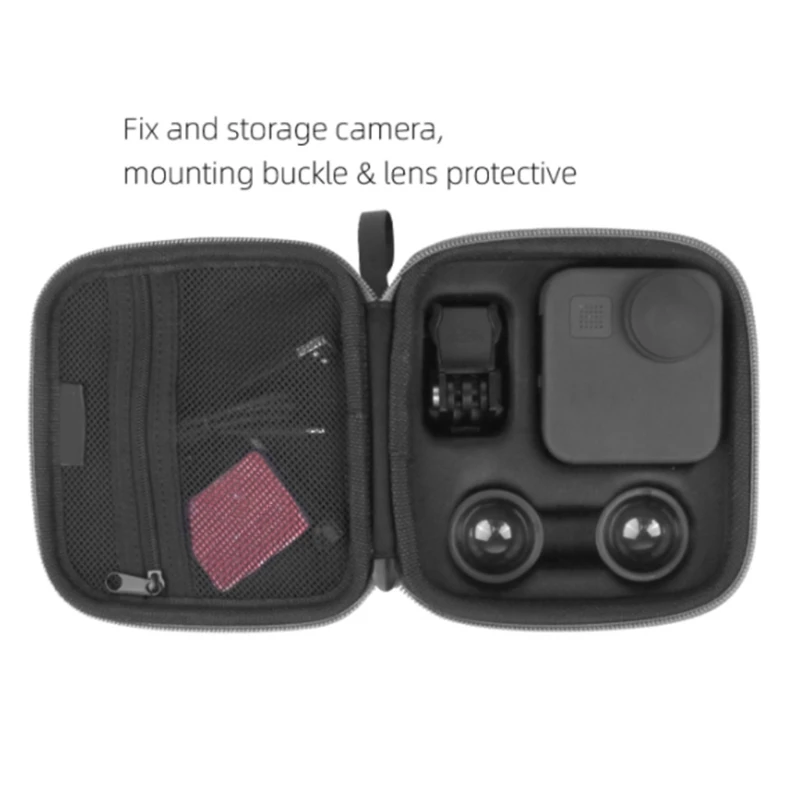 Carrying Case Portable Storage Bag Anti-Drop Protection Box Suitable for MAX Panoramic Sports Camera Accessories
Carrying Case Portable Storage Bag Anti-Drop Protection Box Suitable for MAX Panoramic Sports Camera Accessories