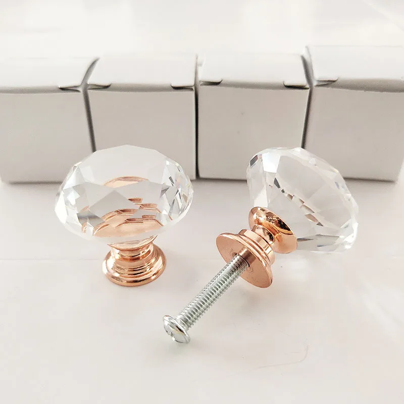 Acrylic Rose Gold 30mm Crystal Glass Handle Cabinet Drawer Diamond Handle Door Knob Furniture Hardware Fitting Decoration
Acrylic Rose Gold 30mm Crystal Glass Handle Cabinet Drawer Diamond Handle Door Knob Furniture Hardware Fitting Decoration