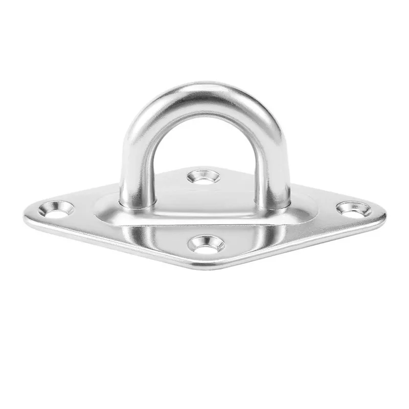 304 Stainless Steel 10mm Thick Ring Sail Shade Pad Eye Plate Marine Boat Rigging Promotion | Дом и сад