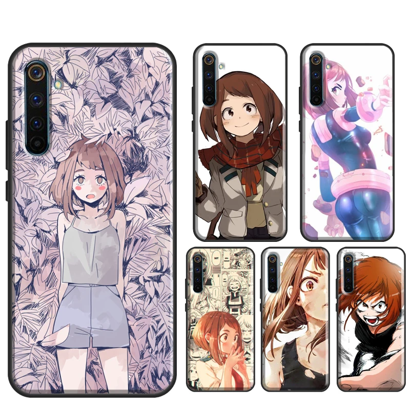 Очако урарака моя геройская Академия для OPPO A5 A9 A15 A52 A72 A53 Realme 9i 8i 8 Pro GT Neo 2 Master OnePlus 10