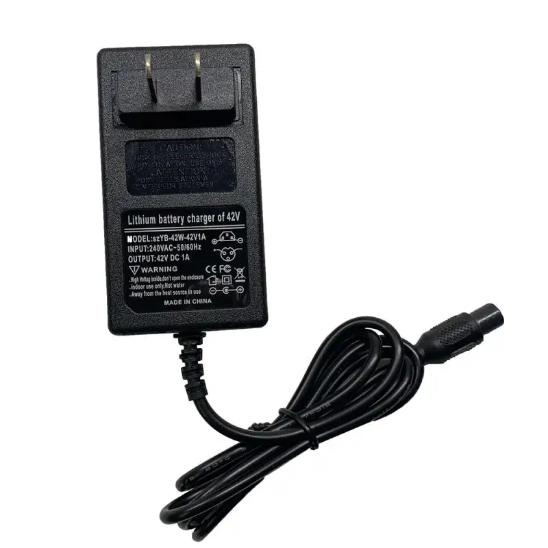 

42V 2A Universal Battery Charger, 100-240VAC Power Supply For Self Balancing Scooter Hoverboard Charger UK/EU/US/AU Plug 2021