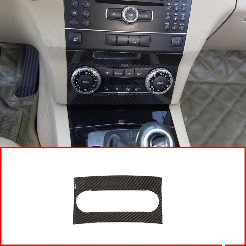 ABS углеродное волокно для Mercedes Benz GLK Class X204 300 260 2008-2012 интерьерные наклейки на
