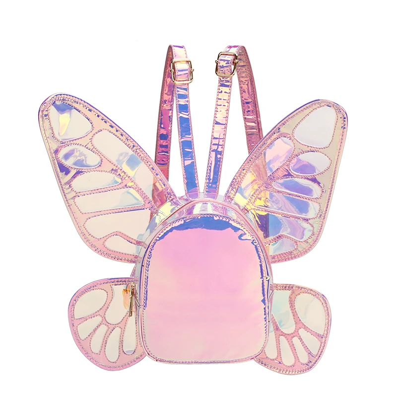 Fashion Women's Laser Mini Backpack Butterfly Angel Wings Daypack for Girls Travel Casual Daypack School Bag Holographic Leather
Fashion Women's Laser Mini Backpack Butterfly Angel Wings Daypack for Girls Travel Casual Daypack School Bag Holographic Leather