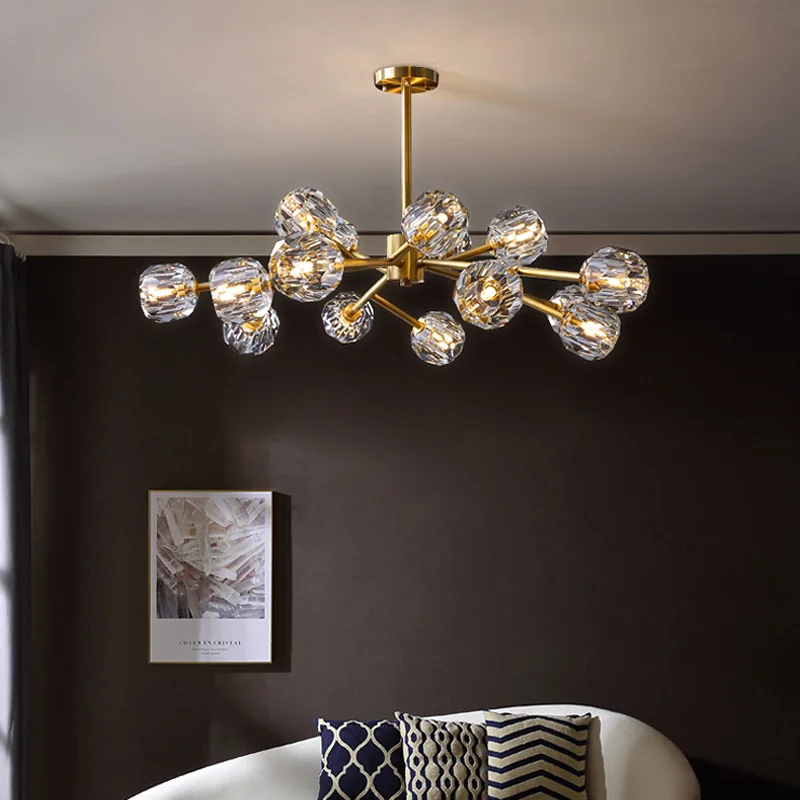 Vintage Kitchen Decoration Crystal Chandelier Lighting American Style Living Room Dining Room Lustre Molecular Art Hanging Lamps
Vintage Kitchen Decoration Crystal Chandelier Lighting American Style Living Room Dining Room Lustre Molecular Art Hanging Lamps