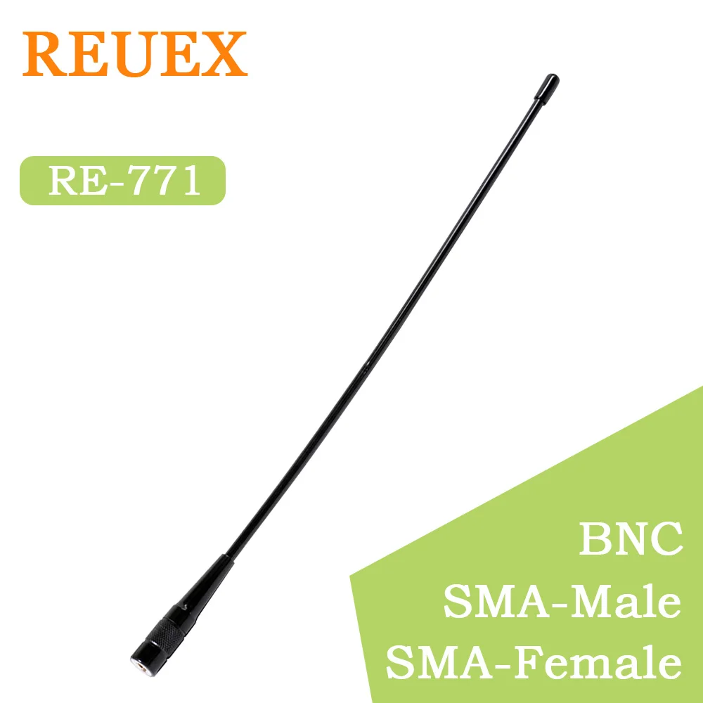 REVEX RE-771 SMA-Male Female BNC Two Way Radio Antenna Walkie Talkie 144/430MHz 20W 2.15dBi for Baofeng HYT Woxun LINTON
REVEX RE-771 SMA-Male Female BNC Two Way Radio Antenna Walkie Talkie 144/430MHz 20W 2.15dBi for Baofeng HYT Woxun LINTON