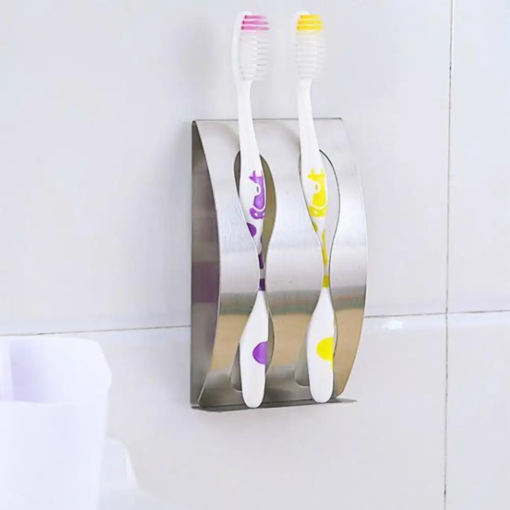 Стальной настенный держатель для зубной щетки, без перфорации
Стальной настенный держатель для зубной щетки, без перфорации