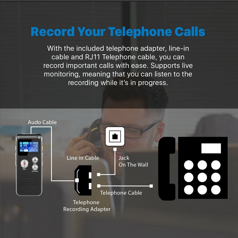 Digital Voice Recorder (8GB) Built-in Microphone Speaker, Digital Voice Recorders for Class Lectures Meetings
Digital Voice Recorder (8GB) Built-in Microphone Speaker, Digital Voice Recorders for Class Lectures Meetings