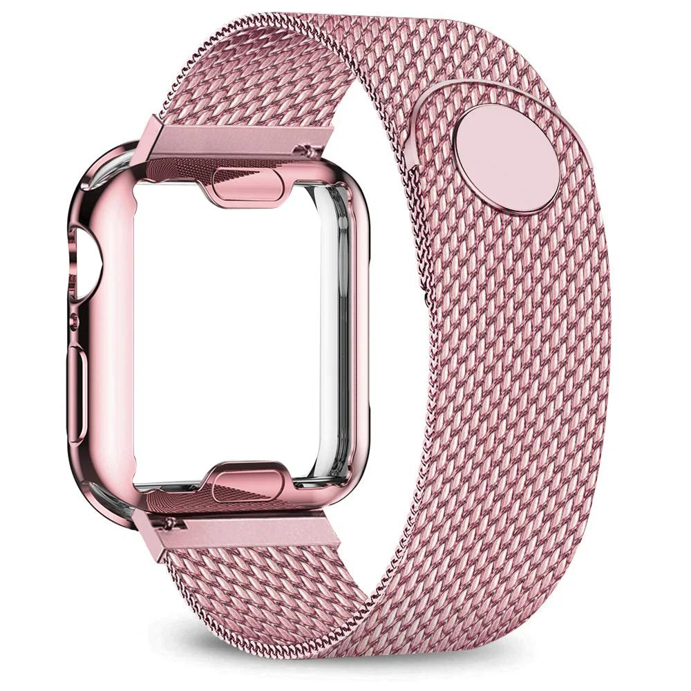 Strap For Apple Watch band 40mm 44mm 38mm 42mm Plated case+Metal belt stainless steel bracelet 44 mm iWatch series 4 3 5 SE 6
Strap For Apple Watch band 40mm 44mm 38mm 42mm Plated case+Metal belt stainless steel bracelet 44 mm iWatch series 4 3 5 SE 6