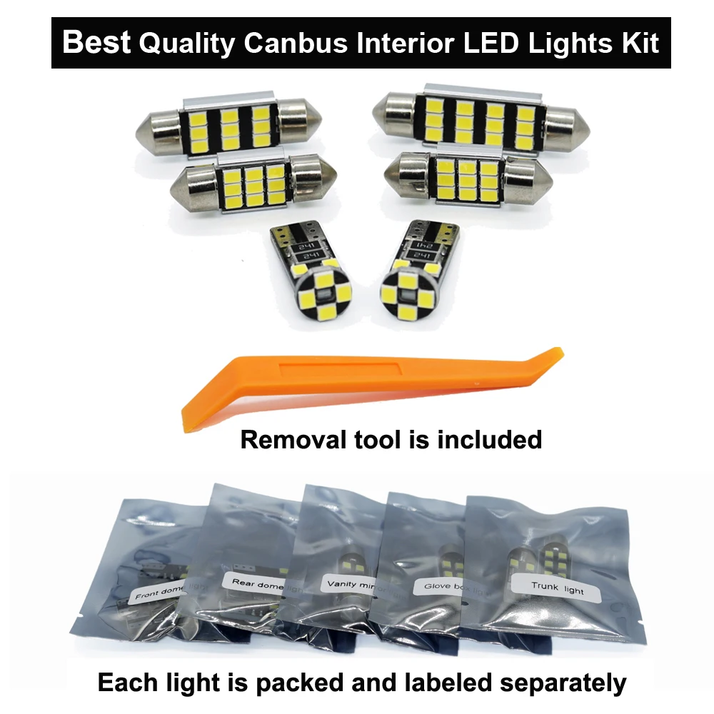 9pcs Perfect Canbus Vehicle Interior LED Bulb Dome Indoor Lights Lamp Kit For BMW i3 (2014-2018)
9pcs Perfect Canbus Vehicle Interior LED Bulb Dome Indoor Lights Lamp Kit For BMW i3 (2014-2018)