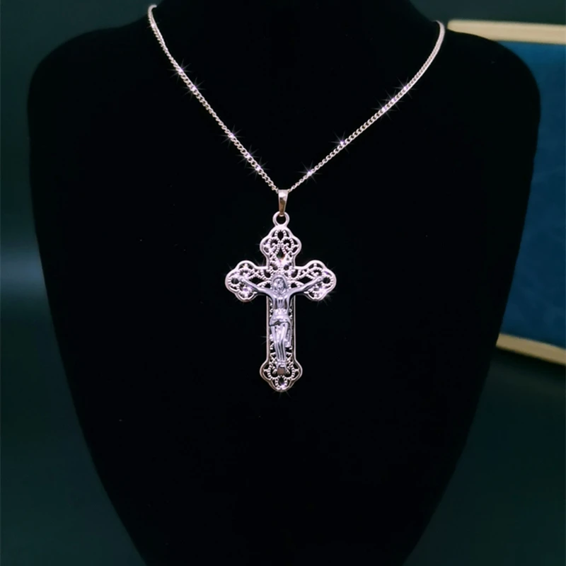 Baroque Hollow Gilded Jesus Cross Pendant Necklace For Men Priest Religion Copper Double Layer Neck Chain Jewelry Naszyjnik
Baroque Hollow Gilded Jesus Cross Pendant Necklace For Men Priest Religion Copper Double Layer Neck Chain Jewelry Naszyjnik