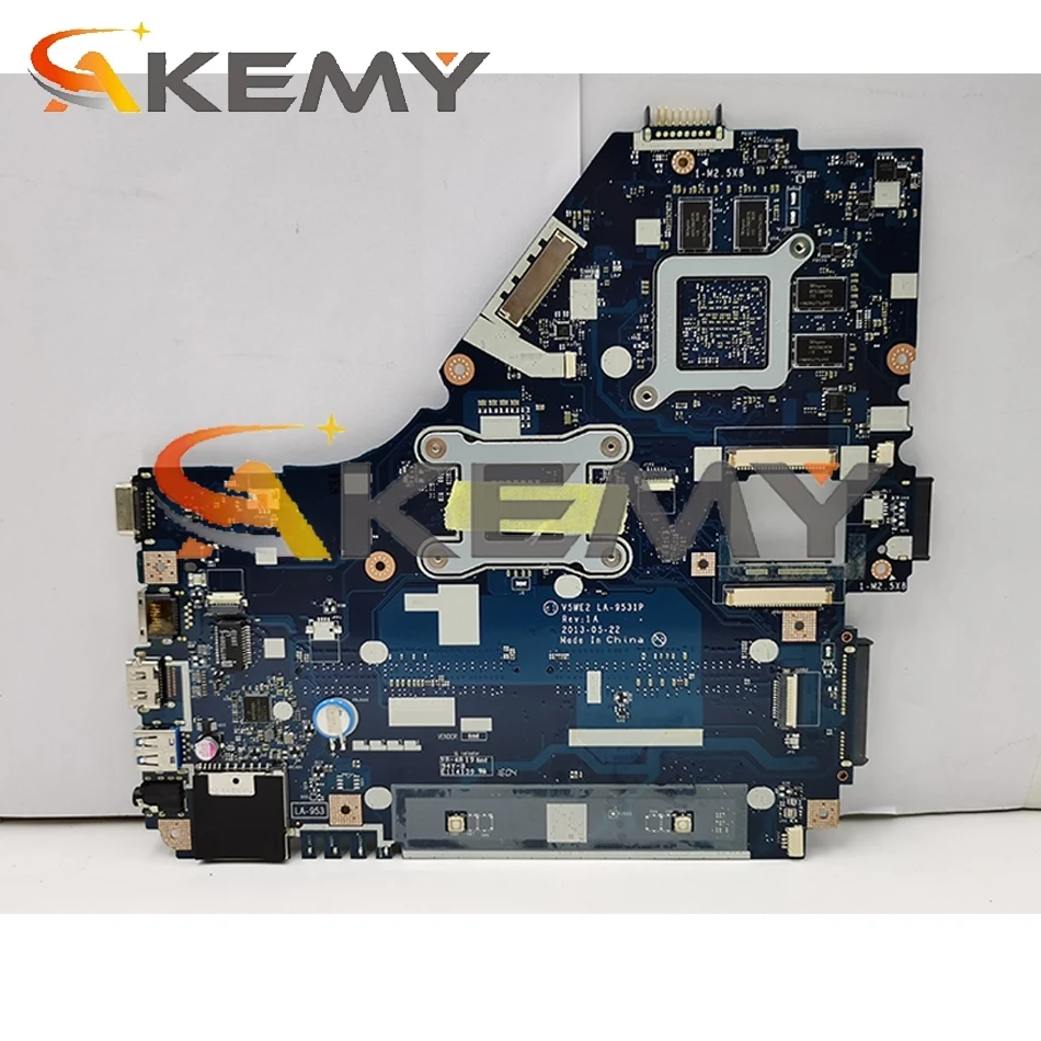 AKEMY V5WE2 LA-9531P REV 1A NBMFP11005 NB.MFP11.005 For acer aspire E1-572G laptop motherboard i5-4200U 8670M 2G Graphics 
AKEMY V5WE2 LA-9531P REV 1A NBMFP11005 NB.MFP11.005 For acer aspire E1-572G laptop motherboard i5-4200U 8670M 2G Graphics