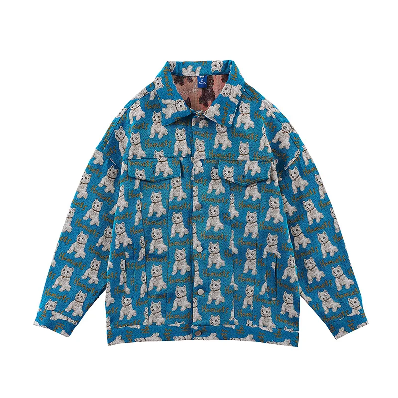 Джинсовая куртка для мужчин и женщин, оригинальная уличная одежда с животным принтом, Повседневная джинсовая куртка оверсайз в стиле ретро,...
Джинсовая куртка для мужчин и женщин, оригинальная уличная одежда с животным принтом, Повседневная джинсовая куртка оверсайз в стиле ретро,...