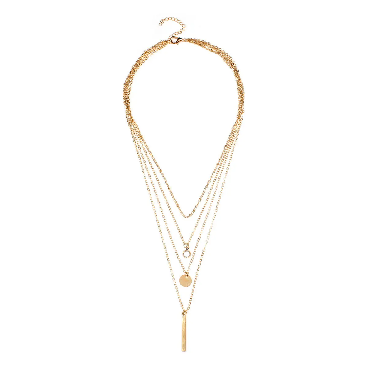 Trend Round Sequin Metal Stick Necklace Female Geometric Creative Collar Chain Necklace Women Fashion Collares Jewelry XL637
Trend Round Sequin Metal Stick Necklace Female Geometric Creative Collar Chain Necklace Women Fashion Collares Jewelry XL637