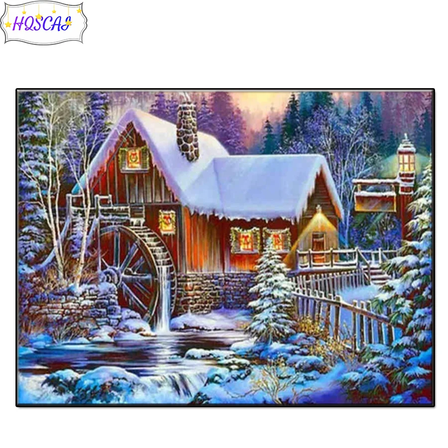 5D Snow view, forest hut Diamond Painting Cross Stitch Mosaic Diamond Embroidery Full Square Picture Of Rhinestone Home Decor
5D Snow view, forest hut Diamond Painting Cross Stitch Mosaic Diamond Embroidery Full Square Picture Of Rhinestone Home Decor