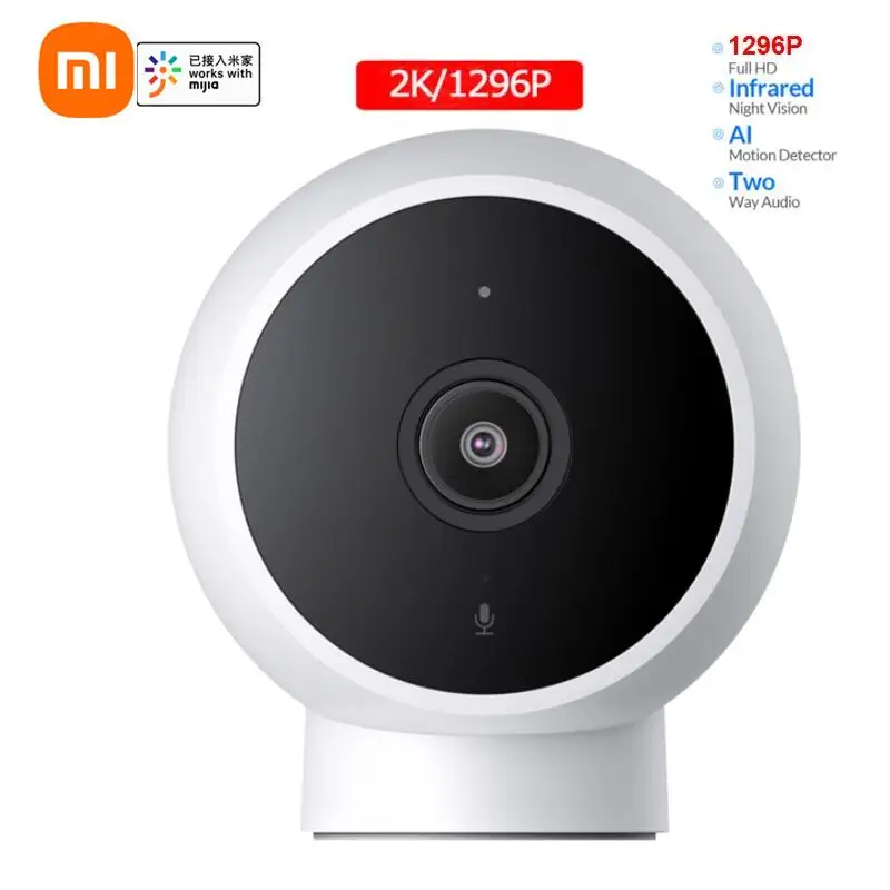 

Xiaomi mijia AI умная IP-камера 2K веб-камера видео full HD качество инфракрасное ночное видение монитор безопасности широкий угол водонепроницаемый