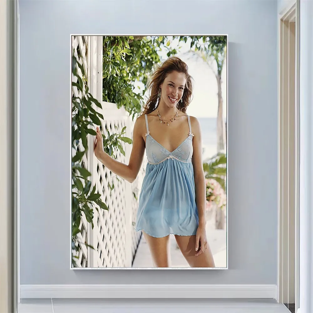 

Amanda Righetti сексуальная модель красивой девушки, купальник, поза, фототкань, Постер HD, искусство, украшение для дома, подарок