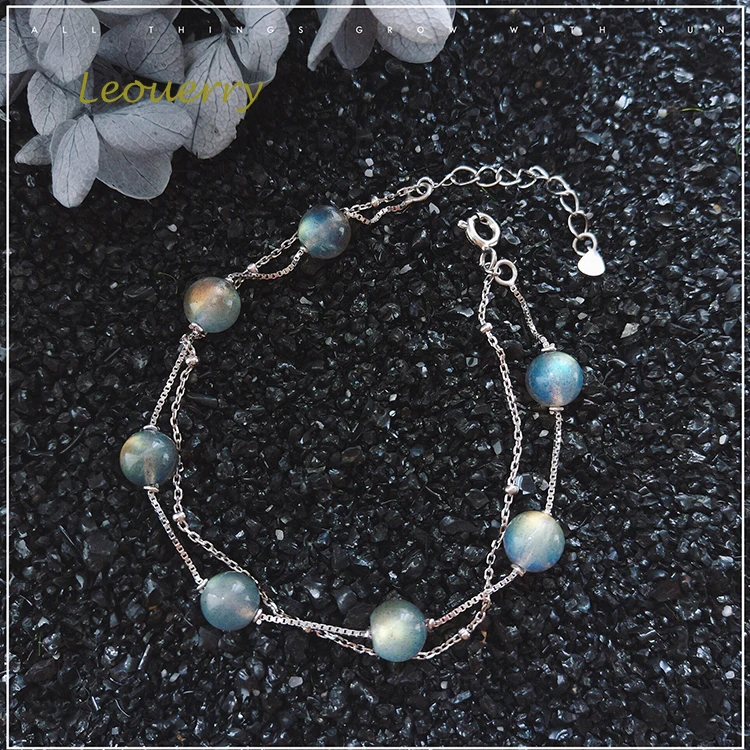Leouerry 925 Sterling Silver Double Layer Natural Moonstone Crystal Chain Bracelet for Women Teen Girls Hand Chain Love Stone
Leouerry 925 Sterling Silver Double Layer Natural Moonstone Crystal Chain Bracelet for Women Teen Girls Hand Chain Love Stone