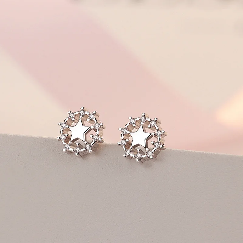 925 Sterling Silver Star Charm Stud Earrings For Women Girl Trendy Elegant Party Jewelry eh1375
925 Sterling Silver Star Charm Stud Earrings For Women Girl Trendy Elegant Party Jewelry eh1375