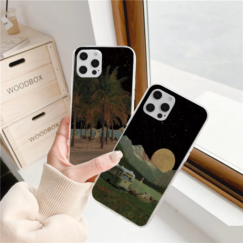 Scenery Moon Art Painting Universe Clear Phone Case For iphone 7 8 Plus SE 2020 XR X XS Max 12 11 13 Pro Max Transparent Cover
Scenery Moon Art Painting Universe Clear Phone Case For iphone 7 8 Plus SE 2020 XR X XS Max 12 11 13 Pro Max Transparent Cover