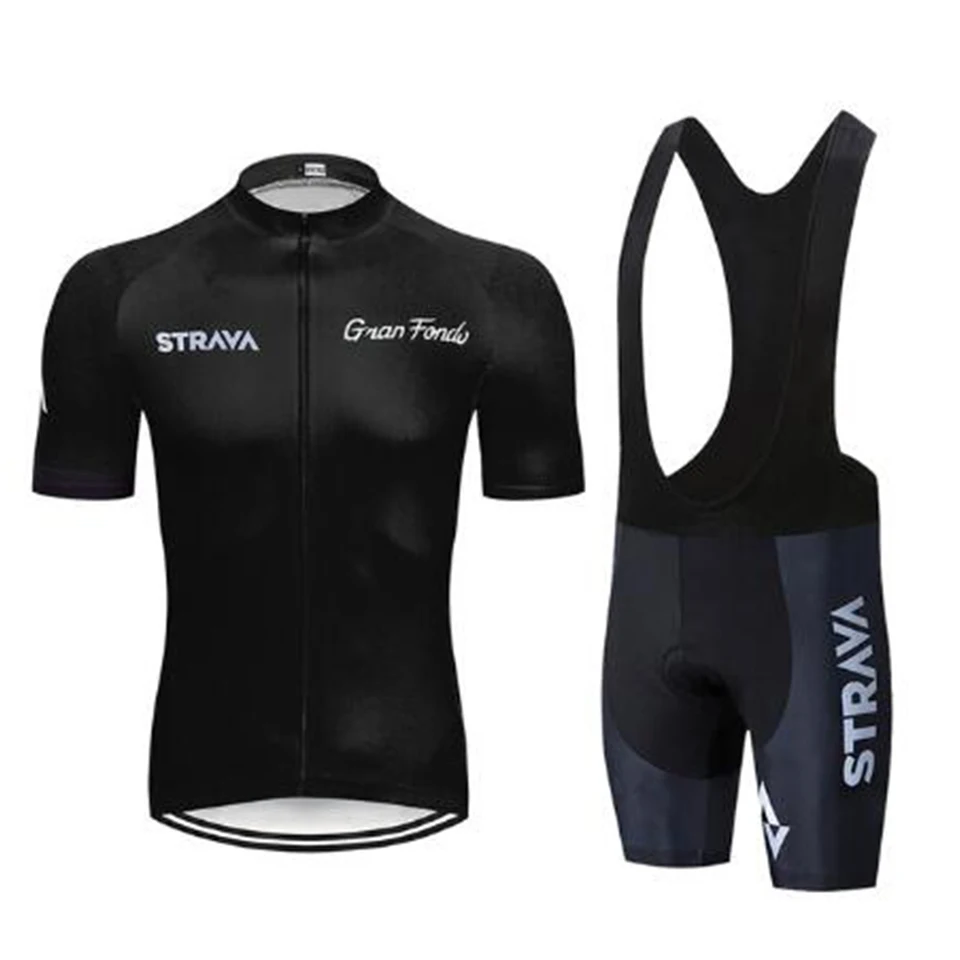 Одежда для велоспорта STRAVA 2021 комплект с коротким рукавом быстросохнущая Мужская