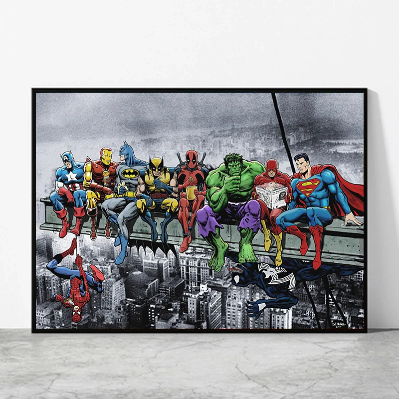 Картина на холсте из аниме Marvel, Забавный супергерой, граффити, настенные художественные плакаты и принты в скандинавском стиле, украшение д...
Картина на холсте из аниме Marvel, Забавный супергерой, граффити, настенные художественные плакаты и принты в скандинавском стиле, украшение д...