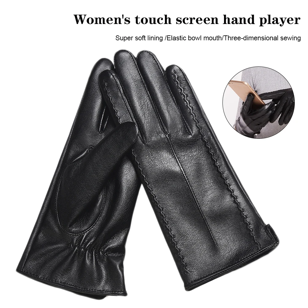 2021 New PU Leather Gloves For Women Winter Warm Touchscreen Wool Polyester Lined Men Fashion Glove For Driving Motorcycle
2021 New PU Leather Gloves For Women Winter Warm Touchscreen Wool Polyester Lined Men Fashion Glove For Driving Motorcycle
