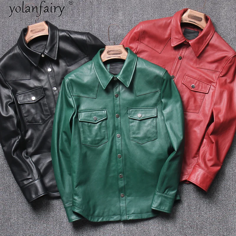 men's jackets High Quality Genuine Leather Jacket Men 100% Goatskin Leather Coat Mens Clothing Spring Autumn 2021 Hommes Veste
men's jackets High Quality Genuine Leather Jacket Men 100% Goatskin Leather Coat Mens Clothing Spring Autumn 2021 Hommes Veste