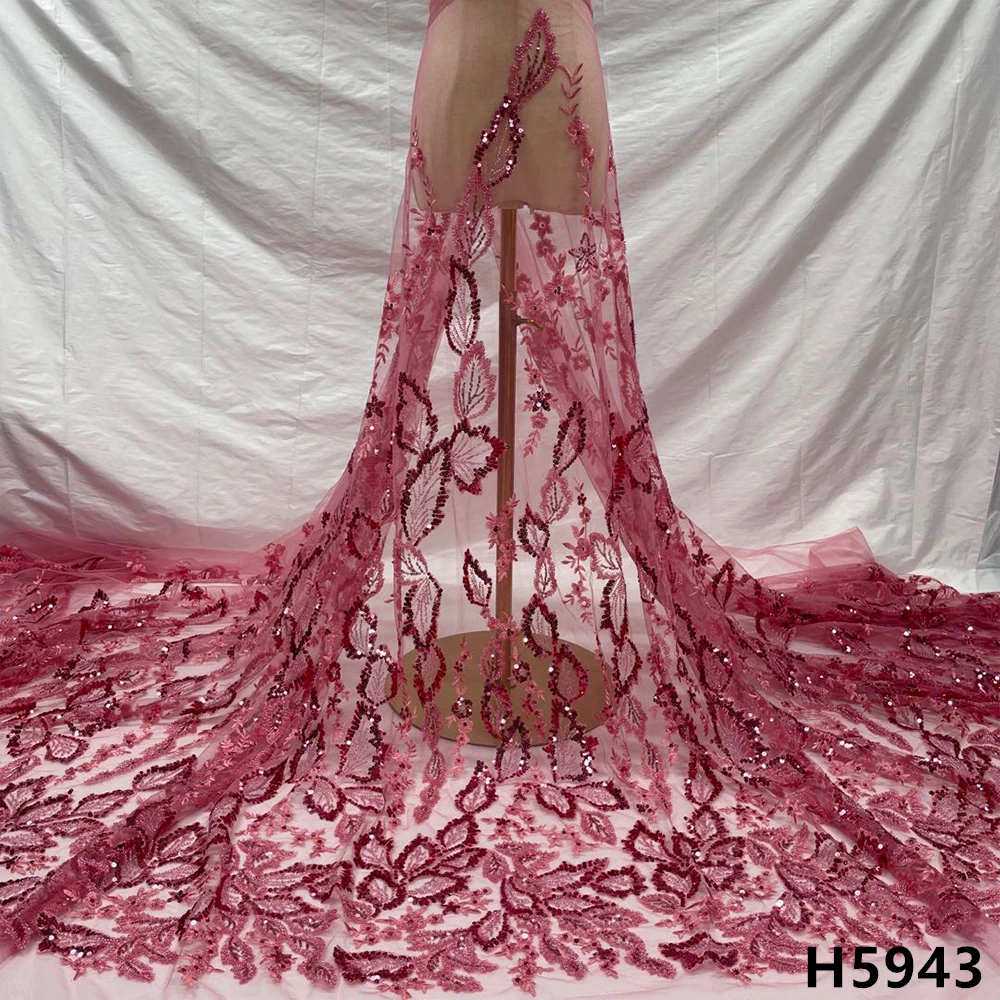 Роскошное розовое Тюлевое кружево, Африканское кружево, ткань ручной работы, бусины, Сетчатое кружево для свадебного платья HX5943
Роскошное розовое Тюлевое кружево, Африканское кружево, ткань ручной работы, бусины, Сетчатое кружево для свадебного платья HX5943