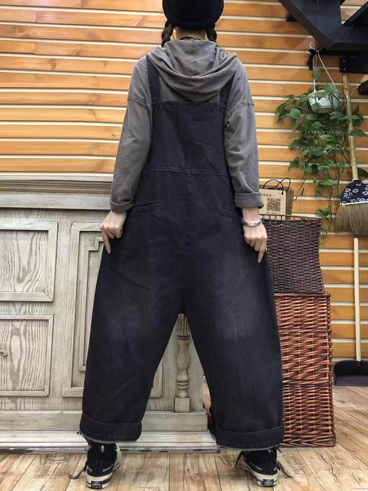 Ripped Hole jean Jumpsuits Women Wide Leg Denim Overalls Large size Baggy Cowboy Strap BibTrousers pocket hanging crotch Rompers
Ripped Hole jean Jumpsuits Women Wide Leg Denim Overalls Large size Baggy Cowboy Strap BibTrousers pocket hanging crotch Rompers