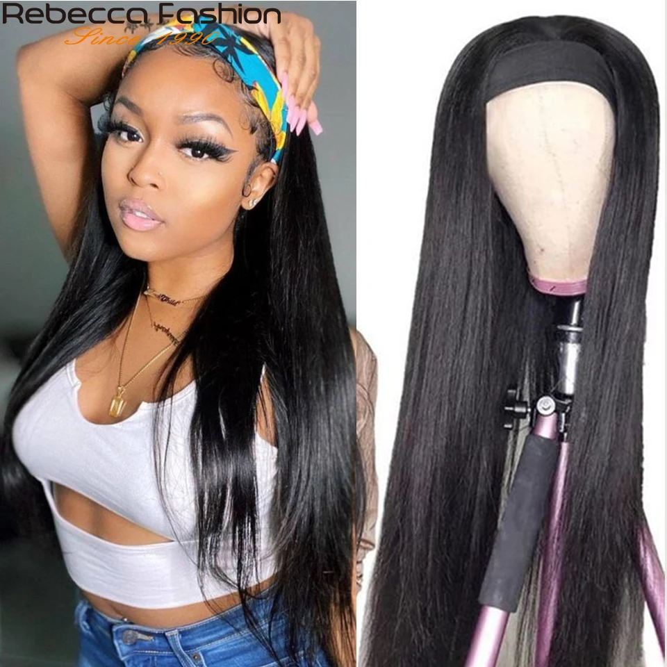 Rebecca Headband Wig Straight 180% Density Human Hair Wig Handmade Glueless Easy Scarf Wig Brazilian Straight Headband Wig
Rebecca Headband Wig Straight 180% Density Human Hair Wig Handmade Glueless Easy Scarf Wig Brazilian Straight Headband Wig