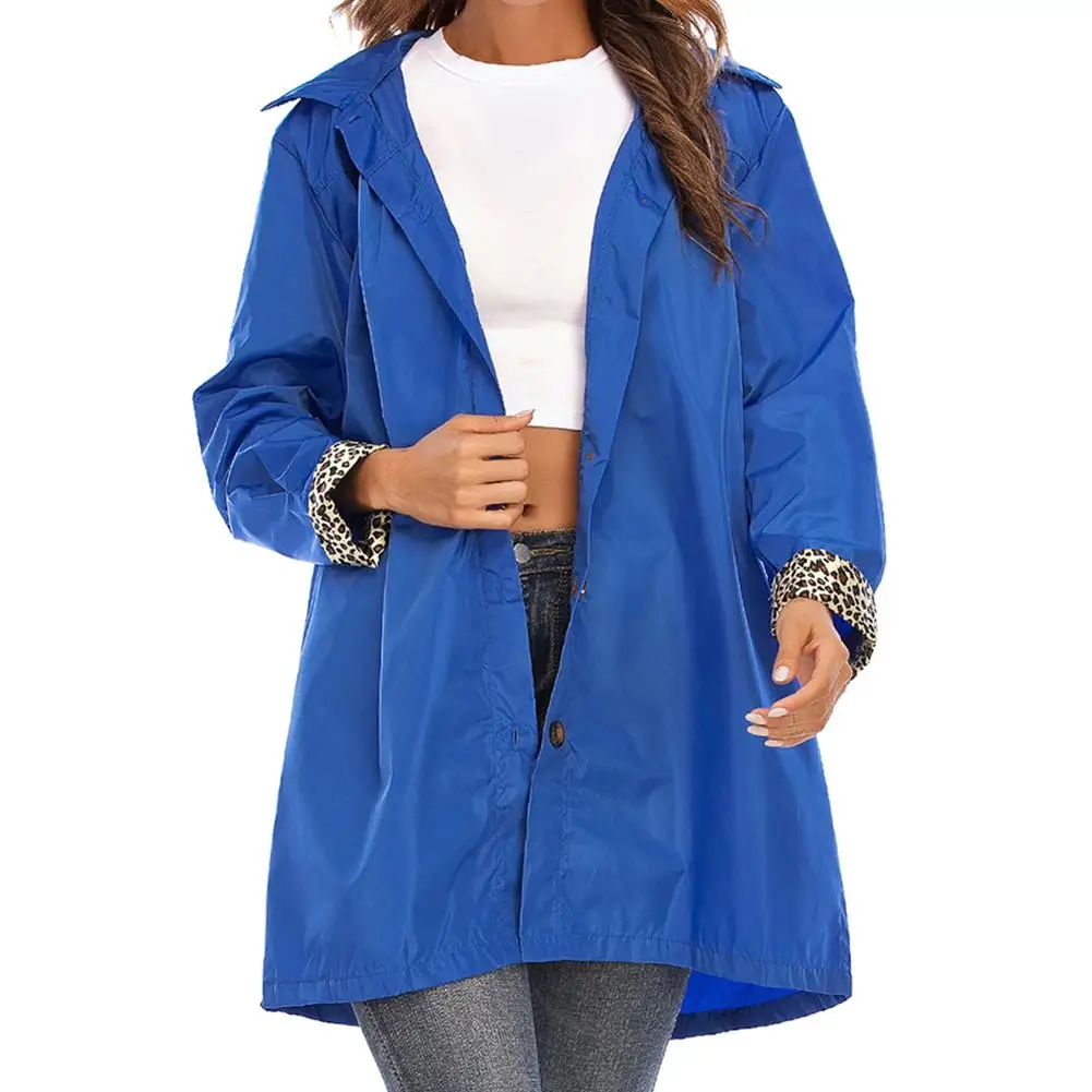 Women Outdoor Active Lightweight Hooded Waterproof Solid Color Long Raincoat
Women Outdoor Active Lightweight Hooded Waterproof Solid Color Long Raincoat