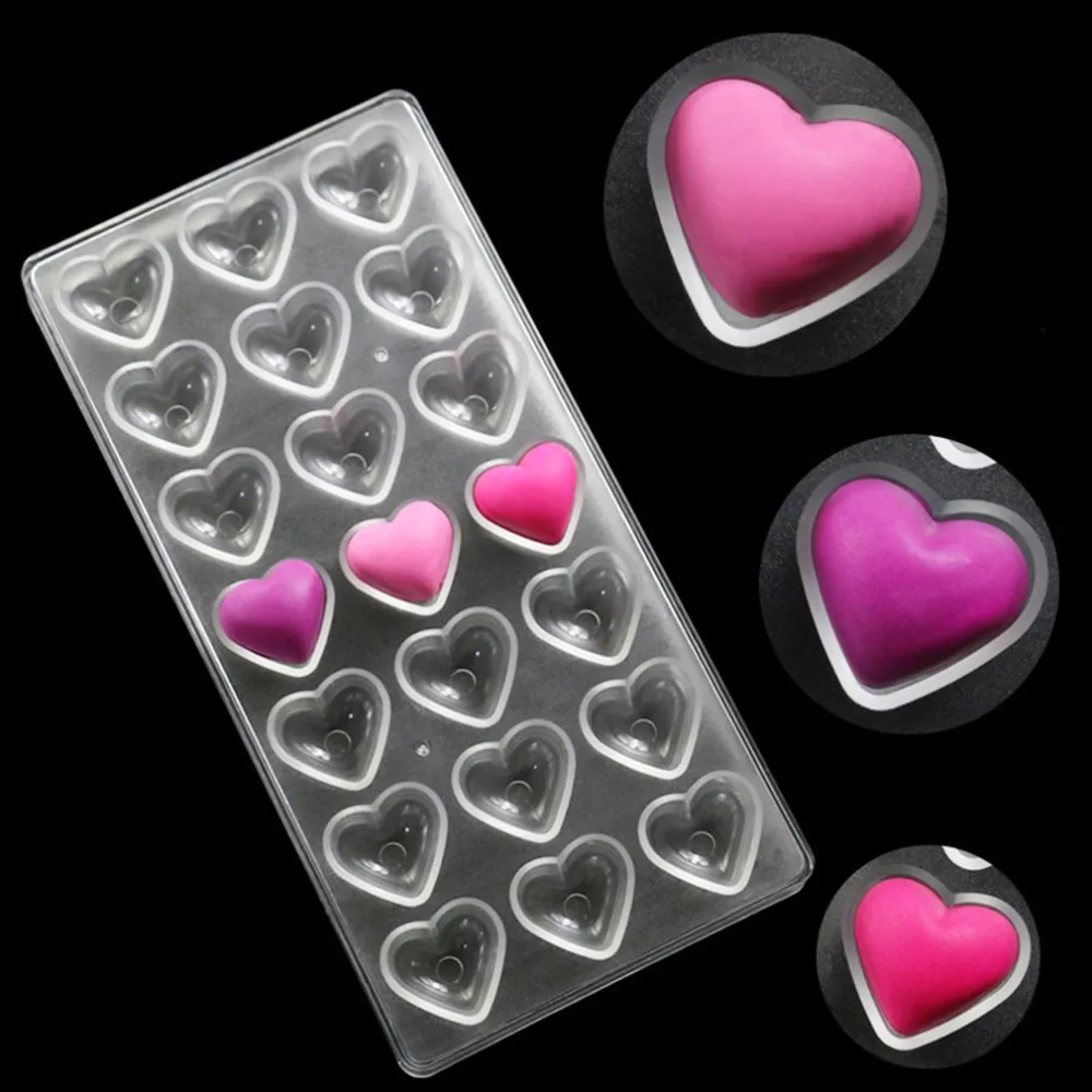 Environmentally Fondant Cake 21-Cavity Chocolate Mold Plastic Polycarbonate Heart Shaped Sugar Craft DIY Handmade Baking Tools
Environmentally Fondant Cake 21-Cavity Chocolate Mold Plastic Polycarbonate Heart Shaped Sugar Craft DIY Handmade Baking Tools