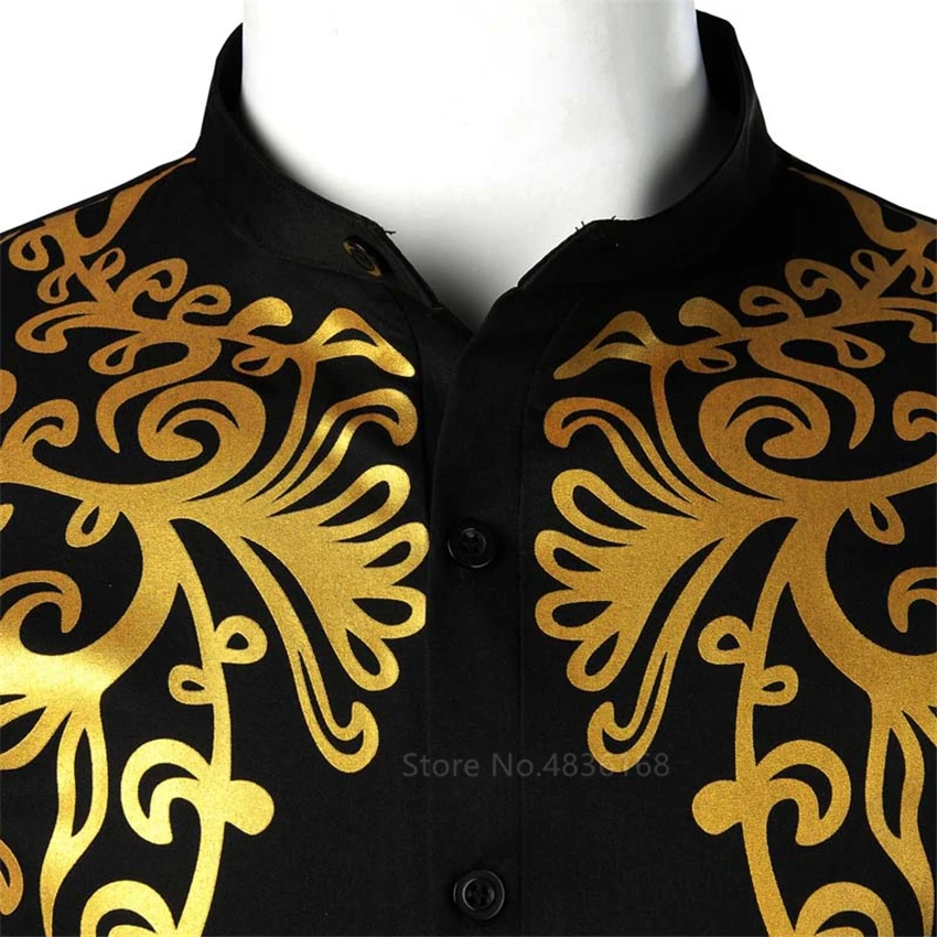 Dashiki African Men's Elegant Bazin Rich Print Long Shirt Party European Style Casual Plus Size Stand-Up Collar Top 2021 New
Dashiki African Men's Elegant Bazin Rich Print Long Shirt Party European Style Casual Plus Size Stand-Up Collar Top 2021 New