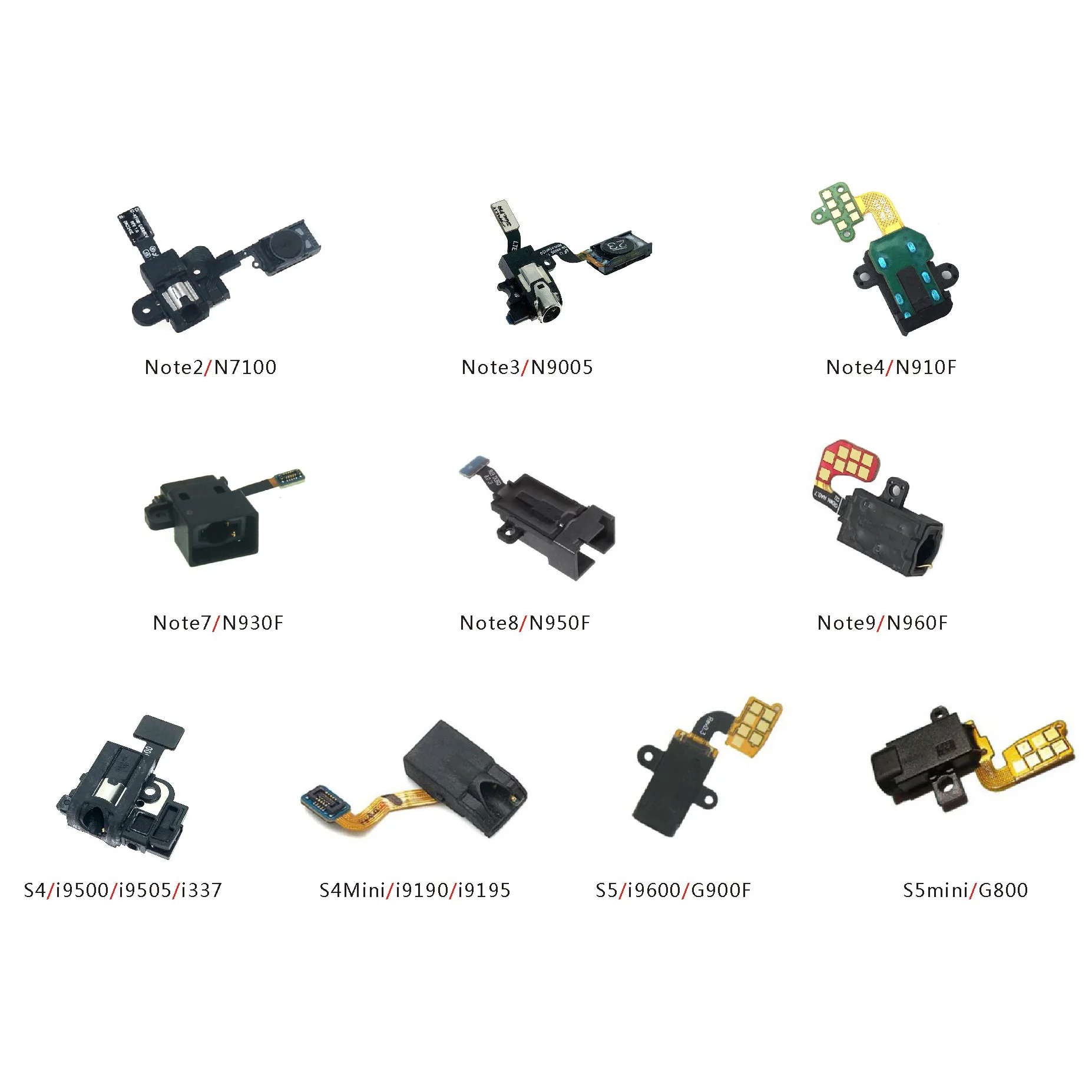 Earphone Headphone Audio Jack Flex Cable For Samsung Note 2 N7100 Note3 N900 4 5 7 Note8 Note9 N950 S4 i9500 S4mini S5 i9600 
Earphone Headphone Audio Jack Flex Cable For Samsung Note 2 N7100 Note3 N900 4 5 7 Note8 Note9 N950 S4 i9500 S4mini S5 i9600