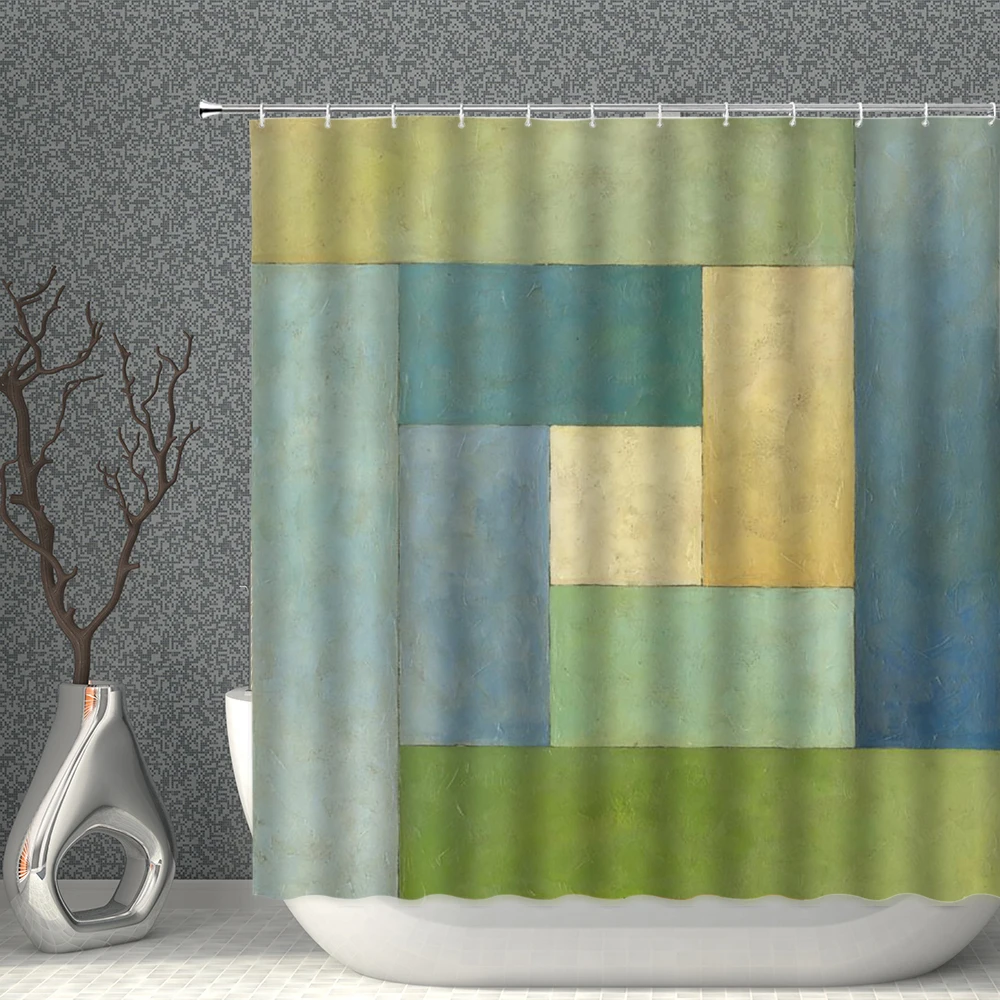 Colorful Geometric Shower Curtain Retro Bathroom Curtain Irregular Gradient Pattern Waterproof Home Bath Bedroom Decor With Hook
Colorful Geometric Shower Curtain Retro Bathroom Curtain Irregular Gradient Pattern Waterproof Home Bath Bedroom Decor With Hook
