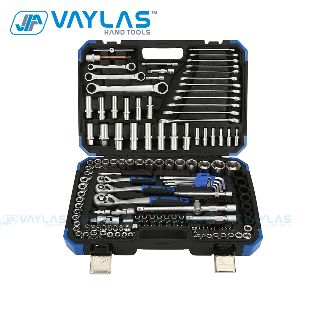 Vaylas 151pcs Sockets Set Ratchet Spanner Set Allen Wrench Set Hand Tools Set For Car Repair with Blow Case
Vaylas 151pcs Sockets Set Ratchet Spanner Set Allen Wrench Set Hand Tools Set For Car Repair with Blow Case