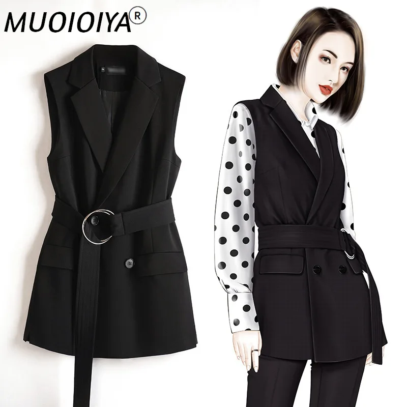 Womens Blazer Vest Elegant Office Lady Coat Female Waistcoat Causal Work Sleeveless Jacket Top Belted Black Waistcoat Plus Size
Womens Blazer Vest Elegant Office Lady Coat Female Waistcoat Causal Work Sleeveless Jacket Top Belted Black Waistcoat Plus Size