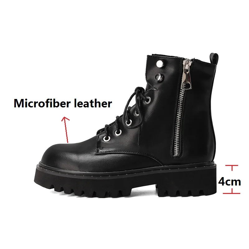 LeShion Of Chanmeb Newest Chic Women Round Toe Rivets Flat Platforms Martins Boots Shoes Woman Zipper Lace up Casual Short Boots
LeShion Of Chanmeb Newest Chic Women Round Toe Rivets Flat Platforms Martins Boots Shoes Woman Zipper Lace up Casual Short Boots